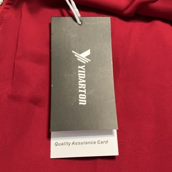 Yidarton Long-Sleeved Red Half-Zip Blouse Size XXL NWT - Picture 5 of 6